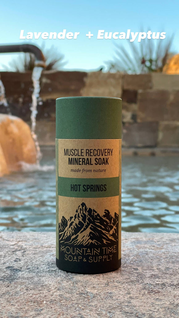MOUNTAIN TIME SOAP - Muscle Recovery Mineral Soak - Small 6 oz.: Hot Spings