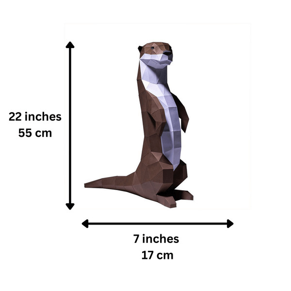 PAPERCRAFT WORLD - Otter 3D PaperCraft Origami Model