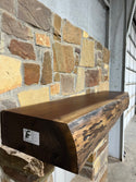 Live Edge Walnut Fireplace Mantel