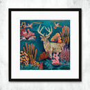 Dolan Geiman - Art Print | Deer Wall Art | BUT ONLY WHEN IT'S DUSK: Unframed / 20 x 20-4