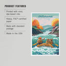 Lantern Press - PREMIUM POSTCARDS Oklahoma, Adventure, River Rafting, Fall-3