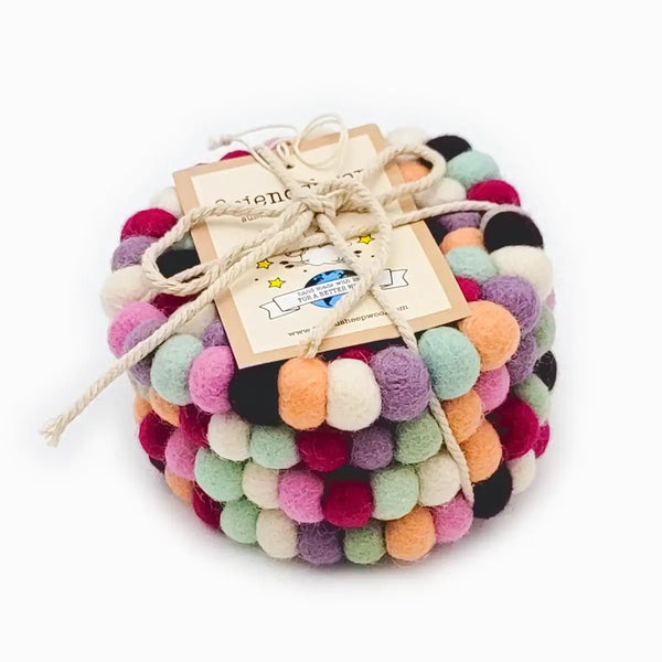 Friendsheep - Macarons Eco Coasters and Trivets: Set of 4 - Eco Coasters