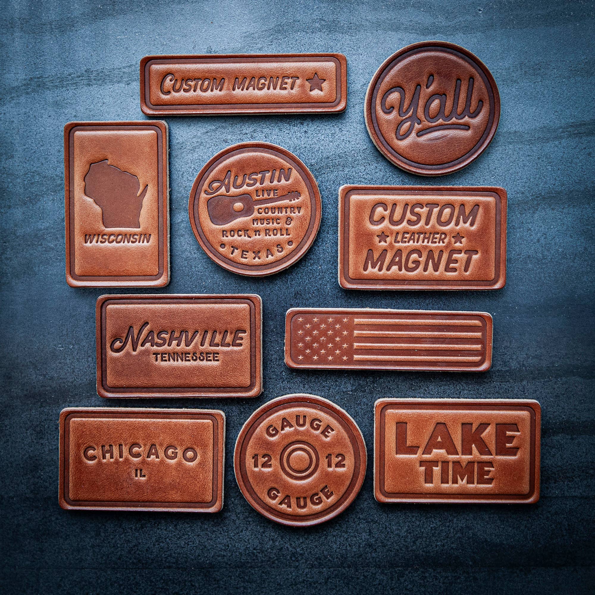 Sugarhouse Leather Lake Time Magnet
