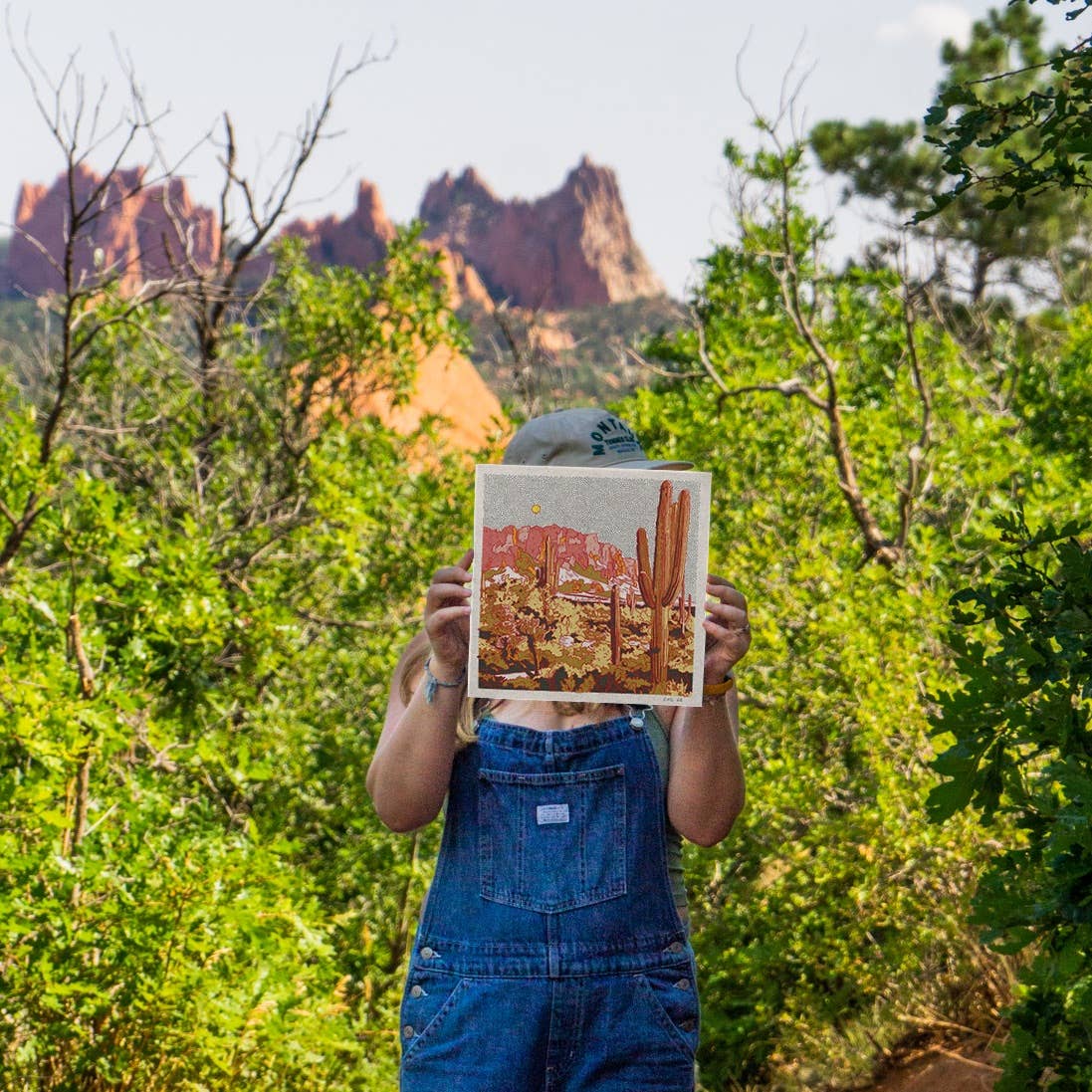 Caroline Clark - Desert Mountain #35 12"x12" Print - 0