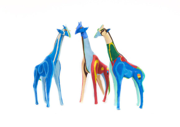 Ocean Sole - Reticulated Giraffe Sculpture from Recycled Flip-Flops: Large