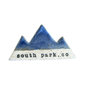 Mountain Bound Pottery - Customizable Mountain Magnet- MADE TO ORDER: Green