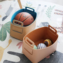 Zora Botanica - Vegan Leather and Felt Storage Basket, Large: Blush-15