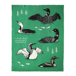 Bird Collective - Loons of North America Knit Blanket