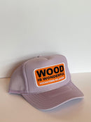 Wood Is Wonderful Hochatown OK Lavender Otto Trucker Hat-3