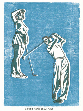 Hatch Show Print - Golf Poster: Packaged