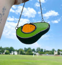 Samara Designs Studio - Stained Glass Avocado Suncatcher