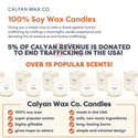 Calyan Wax Co. - Grapefruit + Flora Glass Tumbler Soy Candle