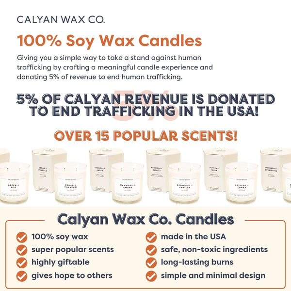 Calyan Wax Co. - Grapefruit + Flora Glass Tumbler Soy Candle