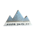 Mountain Bound Pottery - Customizable Mountain Magnet- MADE TO ORDER: Gray