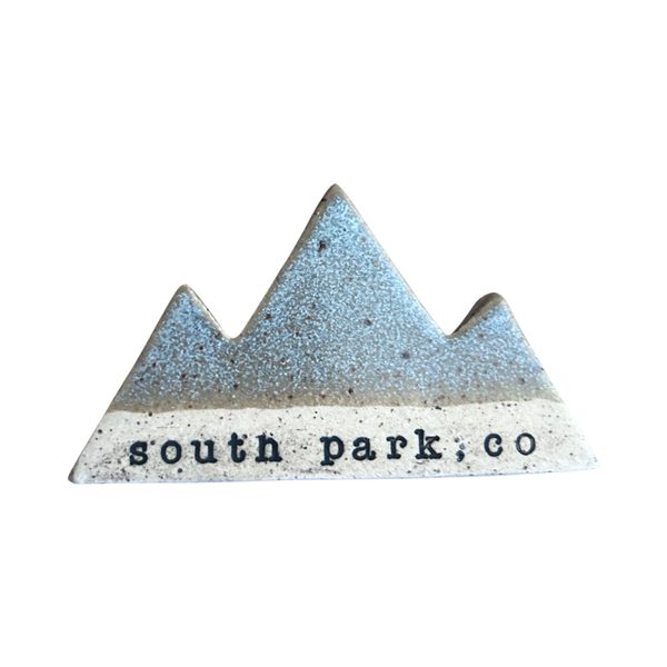 Mountain Bound Pottery - Customizable Mountain Magnet- MADE TO ORDER: Gray