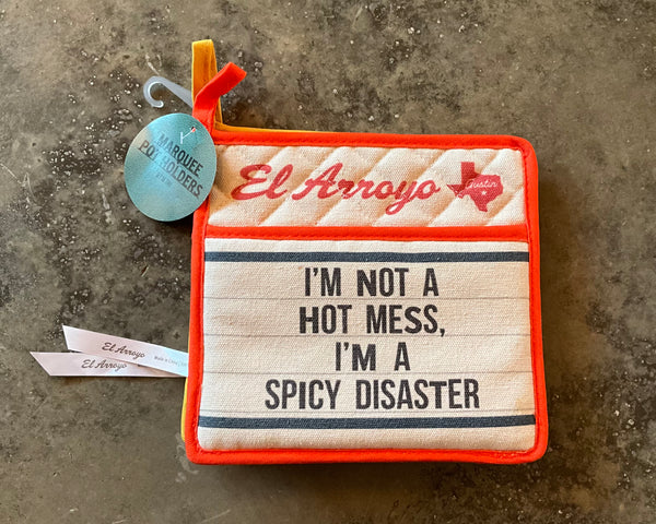 El Arroyo - Marque Pot Holders (Set of 2)-Spicy Disaster