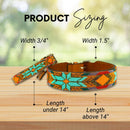 Sambboho - Sardinia Sambboho Dog Collar (Glam Collection): 12-14"-6