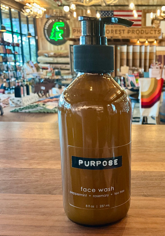 Purpose - face wash - peppermint + rosemary + tea tree