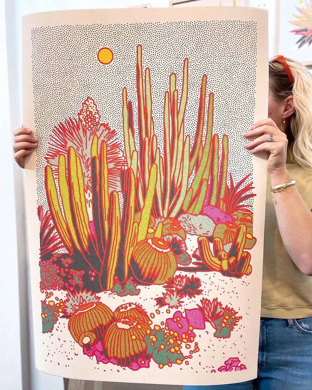 Caroline Clark - Cactus Planet #2 24"x36" Print - 0