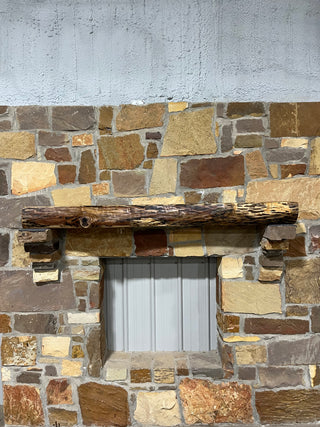 Live Edge Walnut Fireplace Mantel