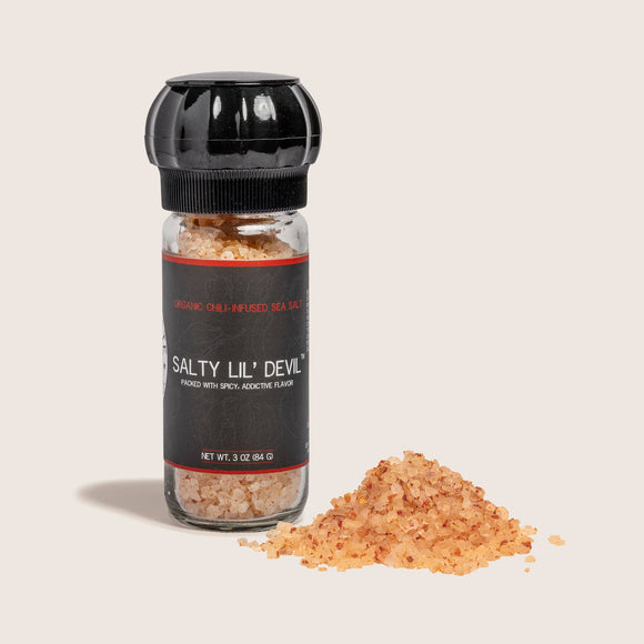 Ocean State Pepper Co. - Salty Lil' Devil - Superhot-Chili Infused Sea Salt: Pantry Jar