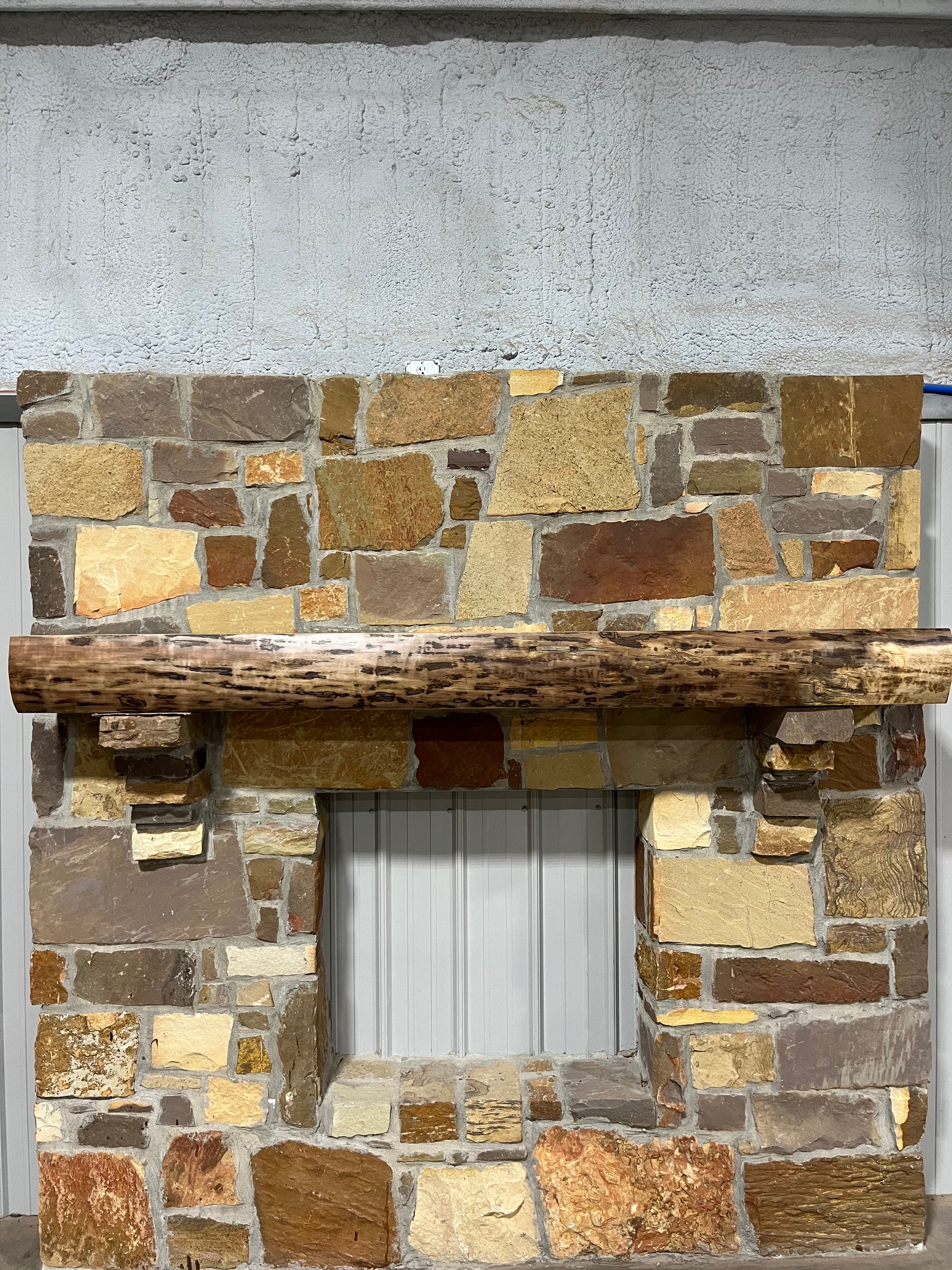 Live Edge Walnut Fireplace Mantel LEM-791 - 0