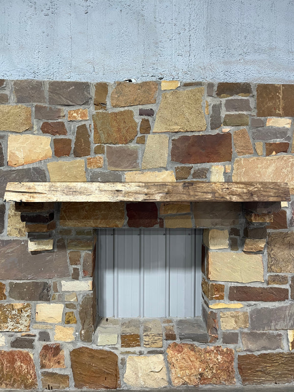 Live Edge Walnut Fireplace Mantel