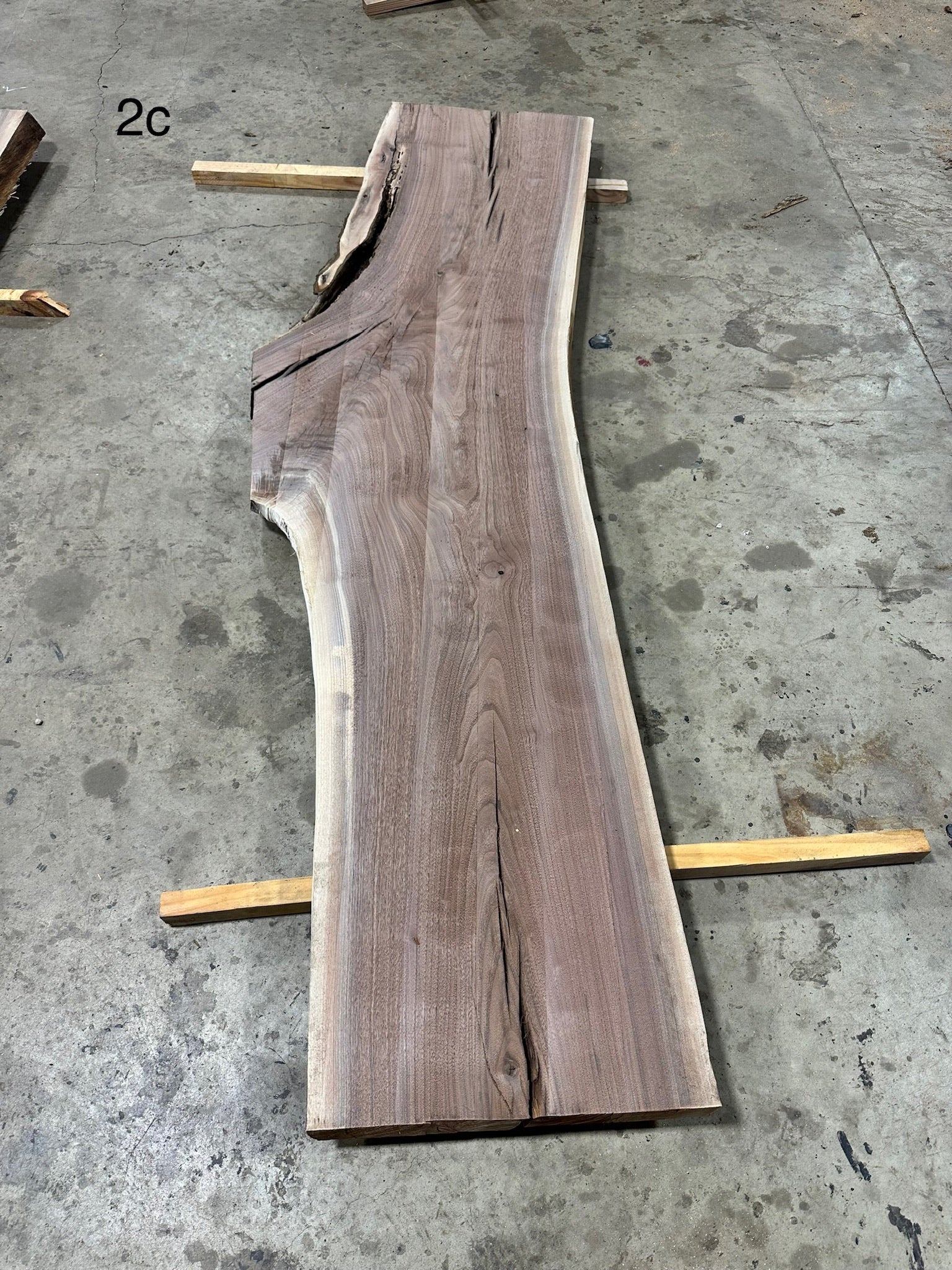 Unfinished Live Edge Walnut Slab (ULES-2905)