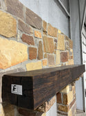 Charred Red Oak Fireplace Mantel