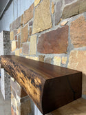 Live Edge Walnut Fireplace Mantel