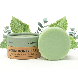 Zero Waste MVMT - Conditioner Bar | Peppermint + Eucalyptus | Travel Container