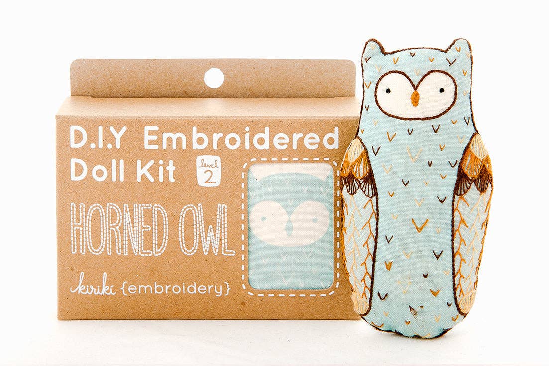 Kiriki Press - Horned Owl - Embroidery Kit - 0