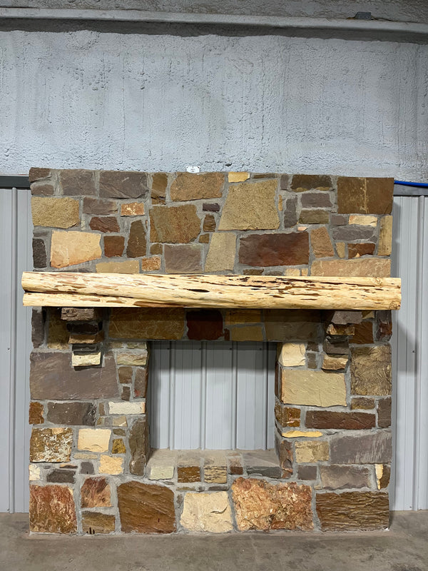 Live Edge Cedar Fireplace Mantel