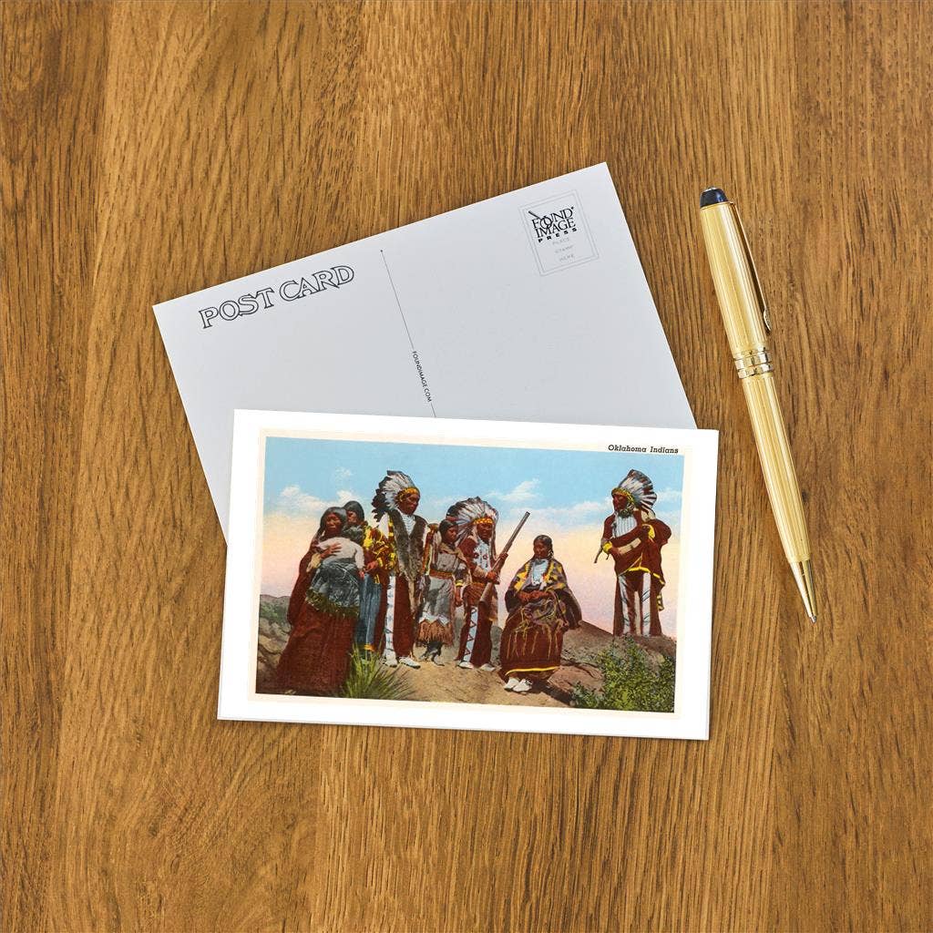 Found Image Press - Postcard OK-62 Oklahoma Indians