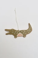 Melville Ceramics - Gator Ornament  : Green