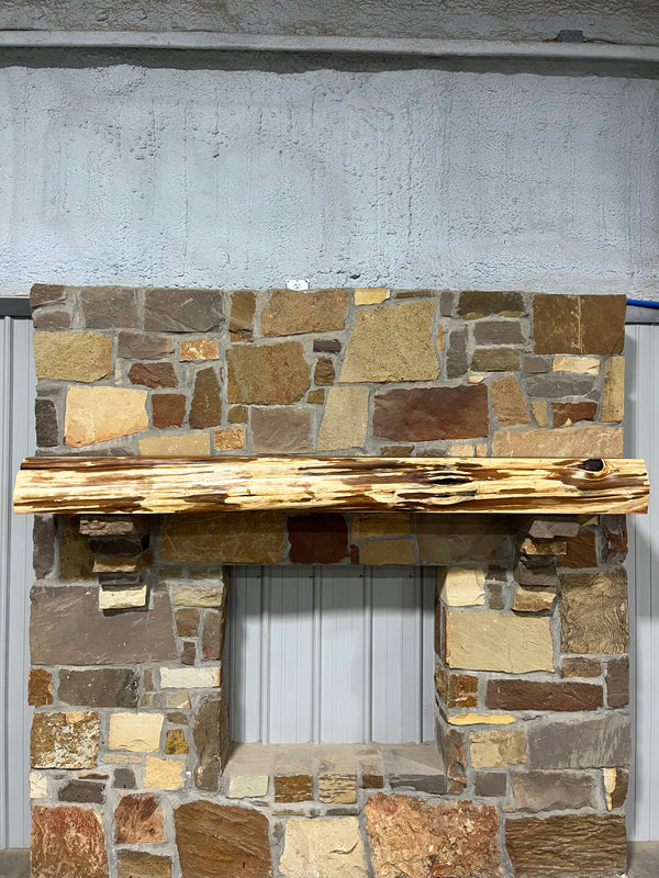 Live Edge Cedar Fireplace Mantel