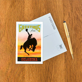 Found Image Press - Postcard OK-142 Greetings from Oklahoma - 0