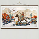 Dolan Geiman - Art Print | Wrangler Wall Art | NIGHT SCOUT: Unframed / 24 X 42-3