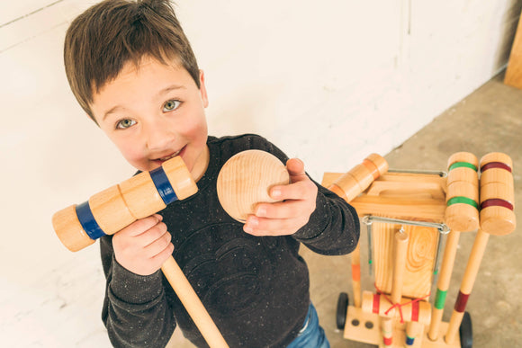 MORA PLAY - Croquet game in wooden trolley - 6 players