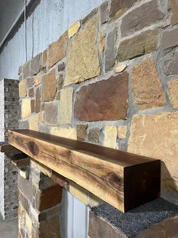 Walnut Fireplace Mantel