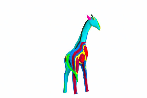 Ocean Sole - Reticulated Giraffe Sculpture from Recycled Flip-Flops: Large