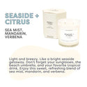 Seaside + Citrus Glass Tumbler Soy Candle