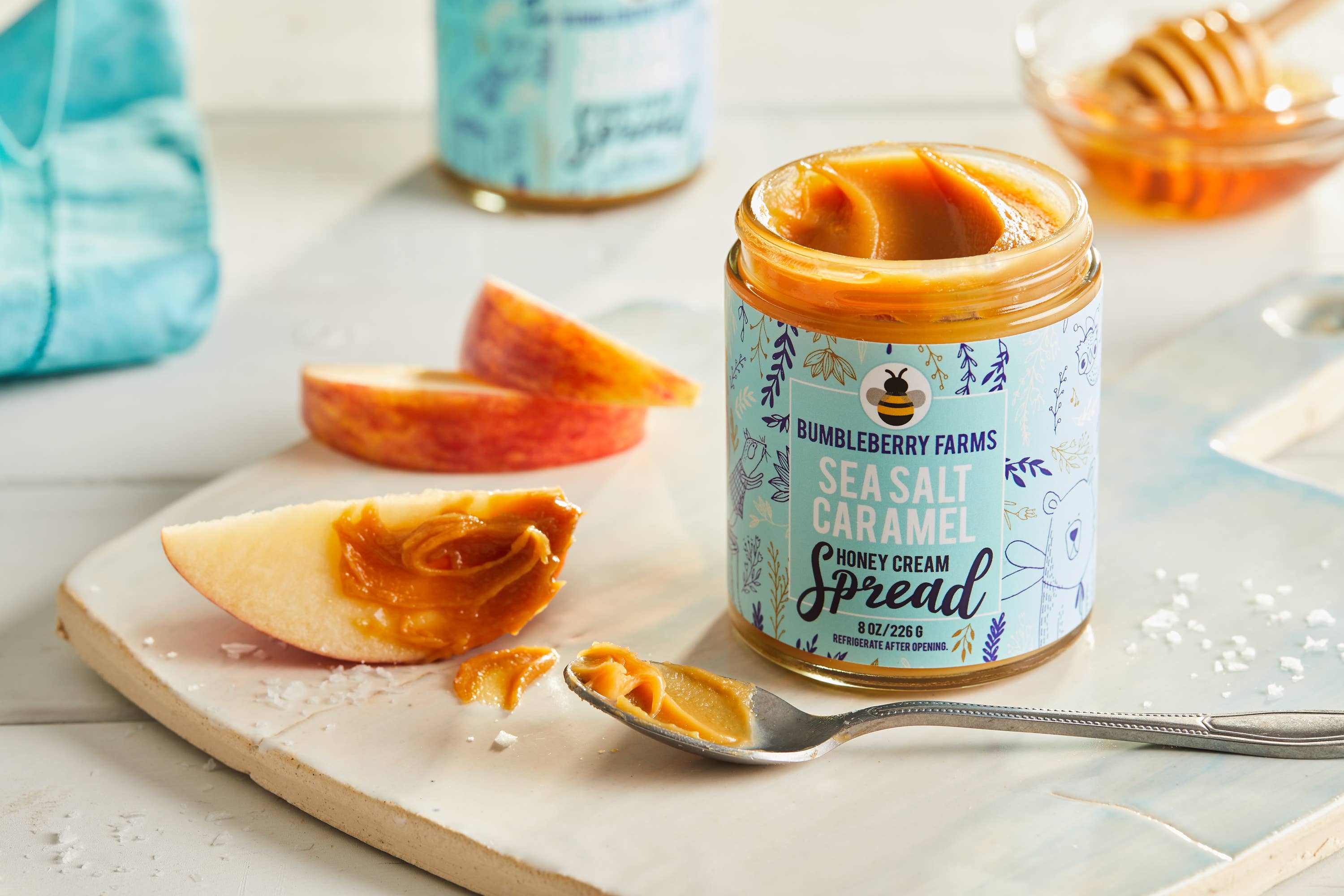 Bumbleberry Farms - Sea Salt Caramel Honey Cream Spread - 8OZ - 0