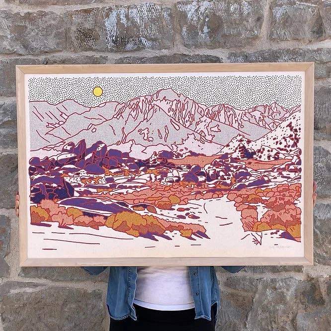 Caroline Clark - Blue Mountain 24"x36" Print - 0