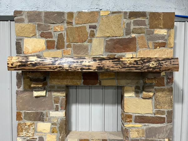 Live Edge Walnut Fireplace Mantel