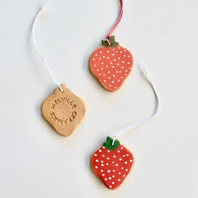 Melville Ceramics - Strawberry Ornament  - 0