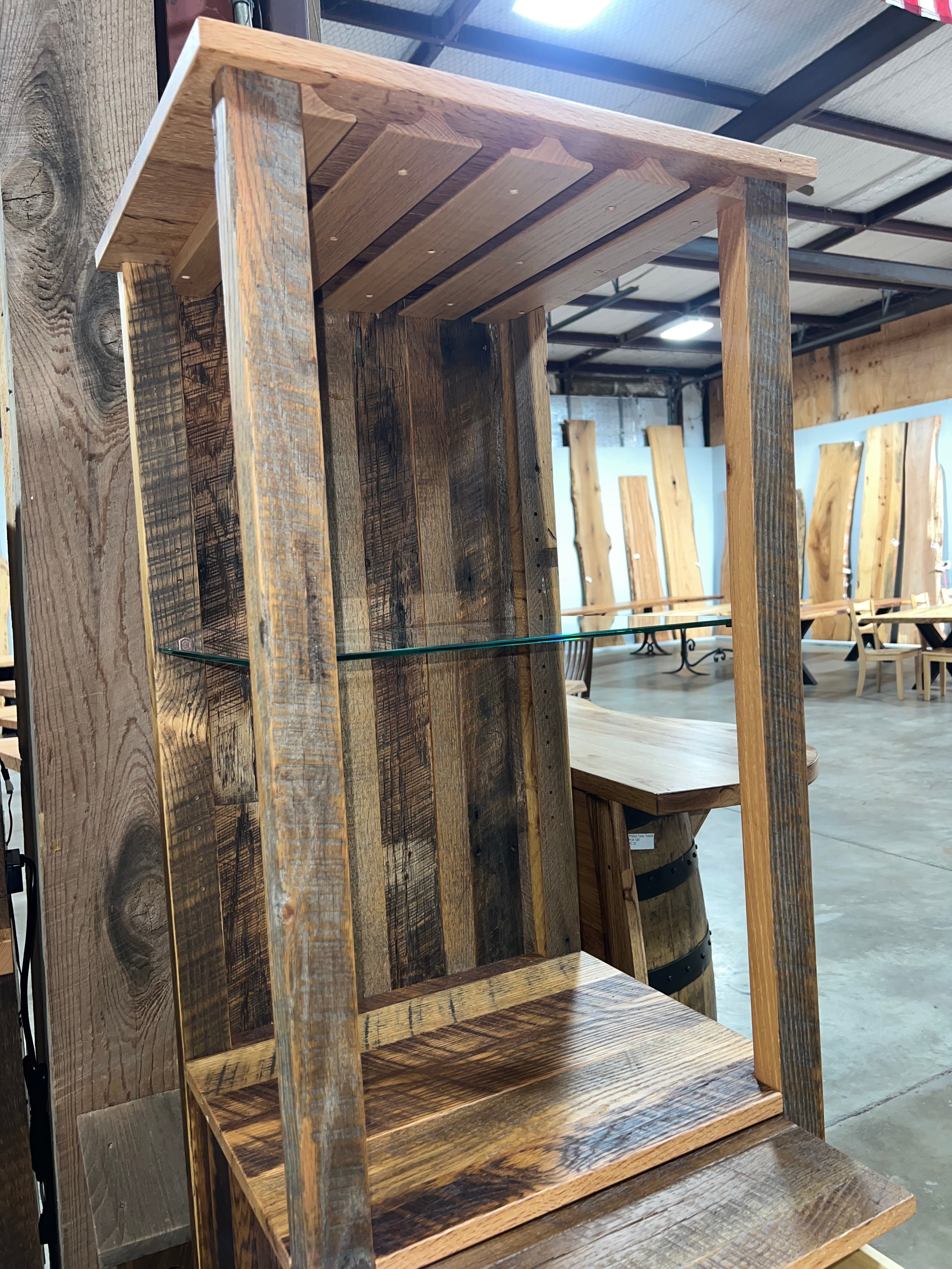 Reclaimed Wine Tower