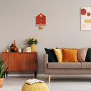 Popclox - Birdhouse Pendulum Clock - Wood: Green-8