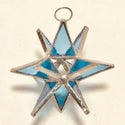 4 1/4 Inch - Stained Glass Moravian Star Handmade ornament