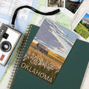 Lantern Press - WOOD POSTCARD Oklahoma, Wheat Field and Shack-6